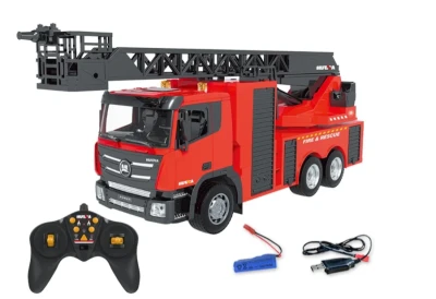 IQ models HN361 červený RC hasičský vůz s funkčním vodním dělem