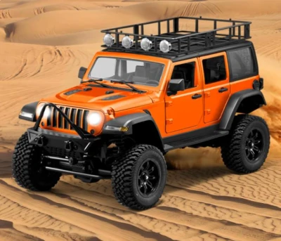 IQ models JEEP Rubicon 4x4 oranžové RC auto s osvětlením