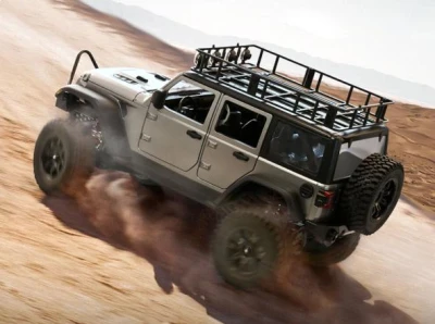 IQ models Jeep Rubicon 4x4 Crawler šedé RC terénní auto s osvětlením