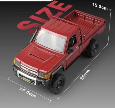 IQ models Land Cruiser Toyota červené RC auto 1/12