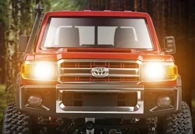 IQ models RC Land Cruiser TOYOTA červená + náhradní akumulátor