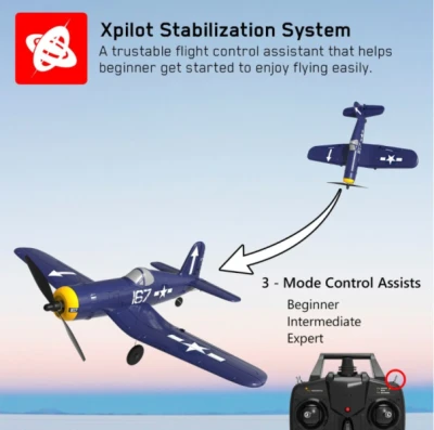 IQ models RC letadlo Corsair RC Gilder, 6-osý gyroskop, RTF