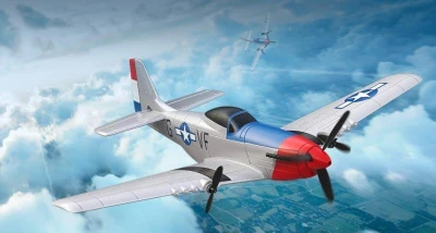 IQ models RC letadlo Mustang P51 3CH