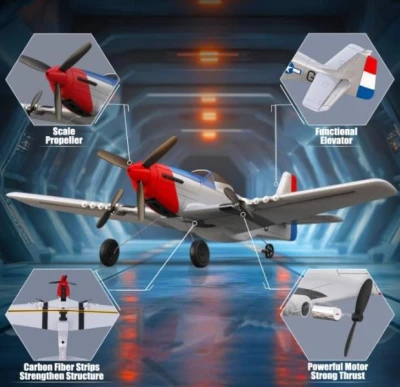 IQ models RC letadlo Mustang P51 3CH
