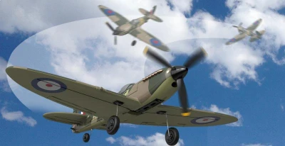 IQ models RC letadlo Volantex Spitfire se stabilizací