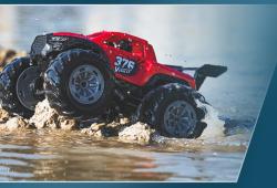 IQ models RC obojživelné auto Off-road Monster Truck 376 červená