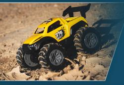 IQ models RC obojživelné auto Off-road Monster Truck 376 žlutá