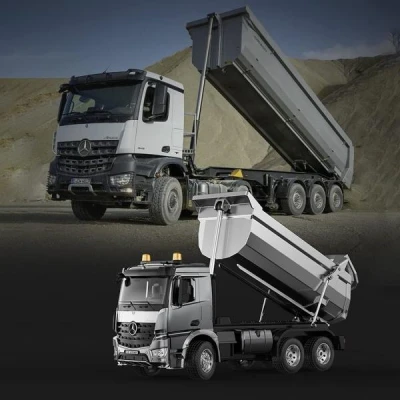 RC sklápěč Mercedes-Benz Arocs 1:20 šedá