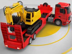 IQ models RC tahač Mercedes-Benz s bagrem