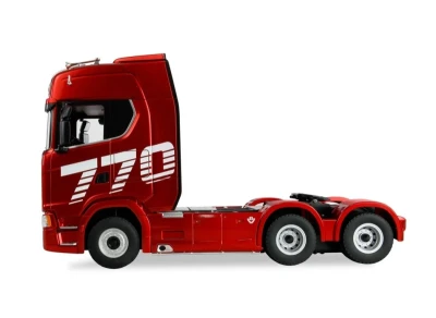 IQ models RC tahač Scania 770 S 6x4 1:18 RTR červená metalíza