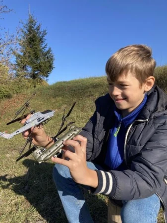IQ models Marines Cobra šedý RC vrtulník