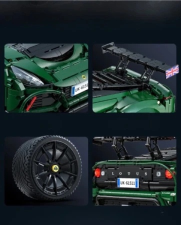 IQ models Stavebnice CaDa 1:8 - Auto Lotus Exige Cup 430 - 3730 dílků