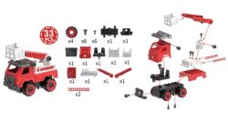 IQ models Stavebnice Hasičské auto 1/26 na dálkové ovládání