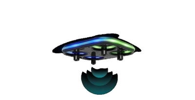 IQ models SYMA X37 mini dron s LED osvětlením - mint