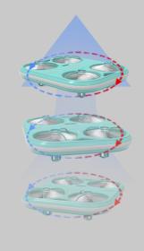 IQ models SYMA X37 mini dron s LED osvětlením - mint