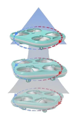 IQ models SYMA X37 mini dron s LED osvětlením - mint