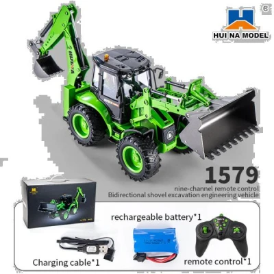 IQ models zelený traktor bagr na dálkové ovládání