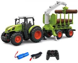 IQ models Traktor s přívěsem na dřevo 1/24