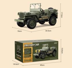 IQ models Vojenské RC auto Jeep WILLYS 1/10