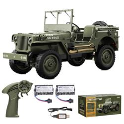 IQ models Vojenské RC auto Jeep WILLYS 1/10 hnědý