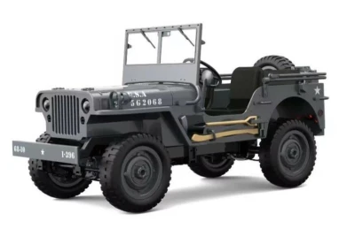 IQ models Vojenské RC auto Jeep WILLYS 1/10 šedý