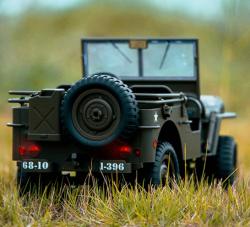 IQ models Vojenské RC auto Jeep WILLYS 1/10 šedý