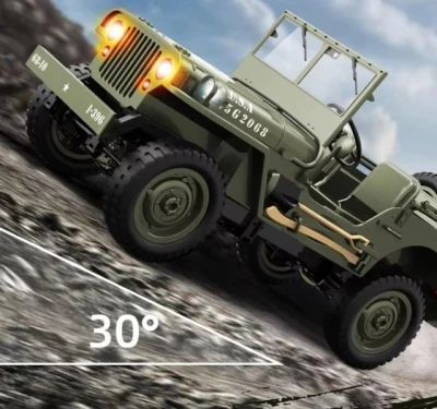 IQ models Vojenské RC auto Jeep WILLYS 1/10 šedý