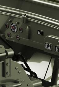 IQ models Vojenské RC auto Jeep WILLYS 1/10 šedý