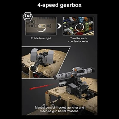 IQ models Vojenský HUMVEE 1/8 - Stavebnice 3935 dílků + sleva 400,- na příslušenství