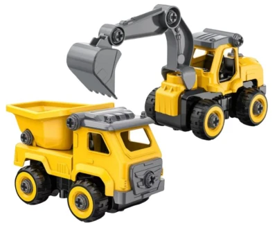 IQ models Výhodný set RC sklápěče a bagru 1/26 pro děti