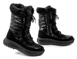 Jacalu A2841z61 čierne dámske zimné topánky