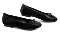 Jana 8-22164-29 černé dámské baleríny šíře H