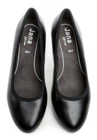 Jana 8-22360-41 čierne dámske lodičky šírka H