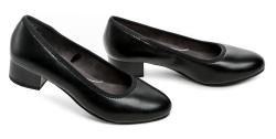 Jana 8-22360-41 čierne dámske lodičky šírka H