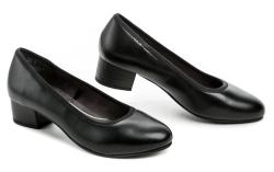 Jana 8-22360-41 čierne dámske lodičky šírka H