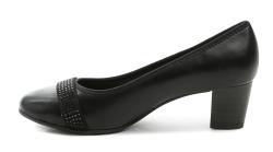 Jana 8-22466-45 černé dámské lodičky šíře H