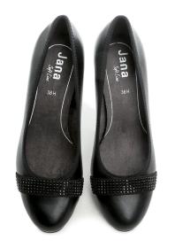 Jana 8-22466-45 černé dámské lodičky šíře H