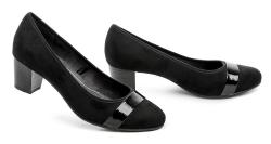 Jana 8-22467-42 černé dámské lodičky šíře H