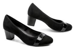 Jana 8-22467-42 černé dámské lodičky šíře H