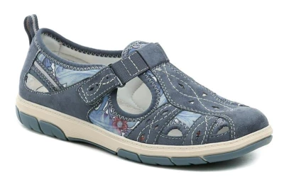 Jana 8-23671-44 denim dámské polobotky šíře H Jana 8-23671-44 denim dámské polobotky šíře H