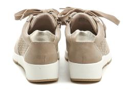 Jana 8-23766-46 béžové dámske poltopánky na kline