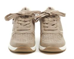 Jana 8-23766-46 béžové dámske poltopánky na kline