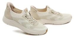 Jana 8-23777-46 béžové dámske Slip-in poltopánky