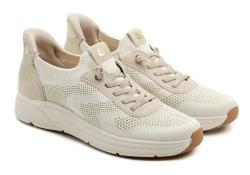 Jana 8-23777-46 béžové dámske Slip-in poltopánky