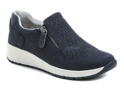 Jana 8-24765-49 zlato béžové dámské polobotky šíře H