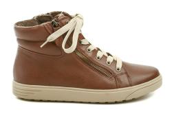 Jana 8-25269-43 cognac dámské zimní boty šíře H