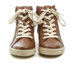 Jana 8-25269-43 cognac dámské zimní boty šíře H