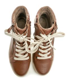 Jana 8-25269-43 cognac dámske zimné topánky šírka H