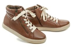 Jana 8-25269-43 cognac dámske zimné topánky šírka H