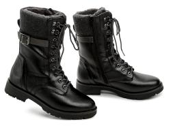 Jana 8-26260-43 černé dámské zimní boty